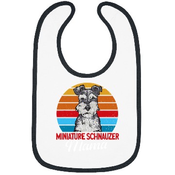 Discover Schnauzer Pet Miniature Schnauzer Mama Mini Bibs