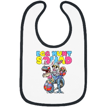 Discover Dinosaur Pet Egg Hunt Squad Easter Bunny Bibs