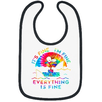 Discover Chicken Pet Tie Dye Its Fine Im Fine Everything Is Fine Bibs