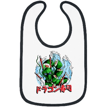 Discover Dragon Pet Sushi Kaiju Dragon Japan Manga Anime Fans Bibs