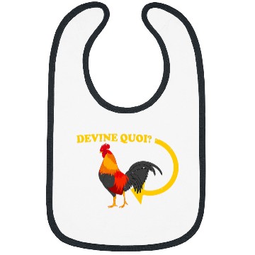 Discover Chicken Pet DEVINE QUOI Guess What Chicken Butt Bibs
