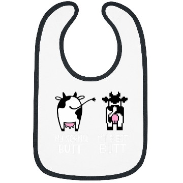Discover Cow Pet Retro Cow Butt My Normal Butt My 8 Bit Butt 8 Bit Bibs