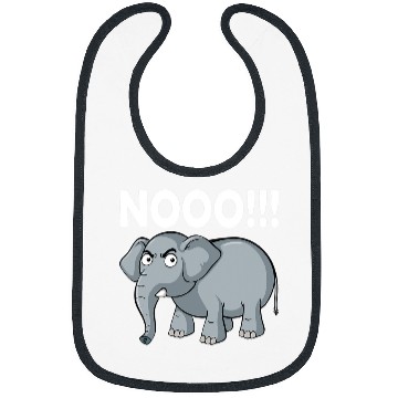 Discover Elephant Mammal No Say No and Save The Elephant conservative Bibs