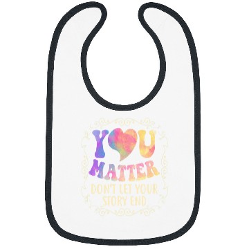 Discover suicides Prevention 988 Ribbon you matter 2suicides Bibs