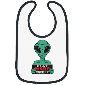 Discover Aliens UFO Flat Mars Society Bibs