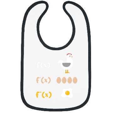 Discover Chicken Pet Discharge function math teacher fried egg drain 0 Bibs