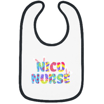 Discover NICU nurses Cute Bunny Ears Happy Easter Day Nursing Gifts Bibs