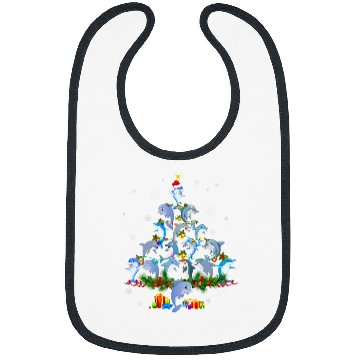 Discover Dolphin Pet Gift Christmas Tree Lights Dolphin Lovers Xmas Bibs