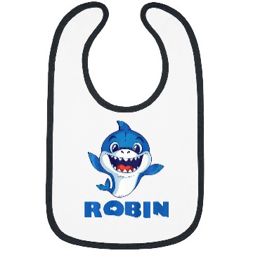 Discover Shark Pet Kids Robin Boys Name Shark Bibs