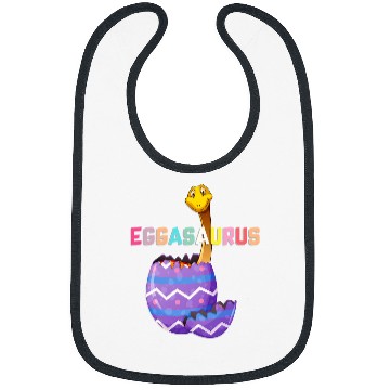 Discover Dinosaur Pet Eggasaurus Stegosaurus Easter Egg Dinosaur Funny Easter Bibs