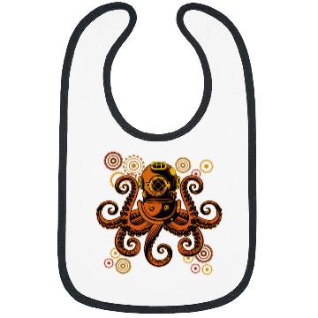 Discover Octopus Pet Steampunk Hat Mechanical Retro Look Steampunk Octopus4 Bibs