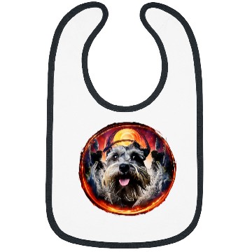 Discover Movie Magic Portal Miniature Schnauzer Dog Mini Schnauzer Bibs
