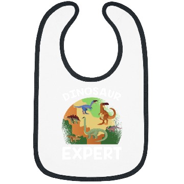 Discover Dinosaur Pet Expert Paleontologist Profession Science Work Hard Bibs