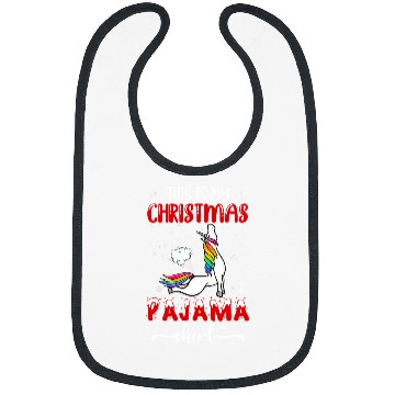 Discover Unicorn Pet This Is My Christmas Pajama Farting Rainbow Unicorn 8 Bibs