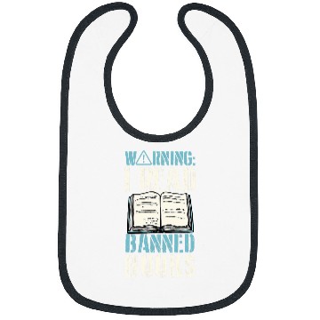 Discover Book Fun Warning I Read Banned Books School Reference Librarian 0 Bibs