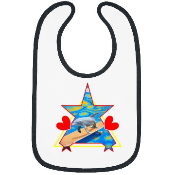 Discover Dolphin Pet Gift Fantasy Dolphin Skateboarding Bibs