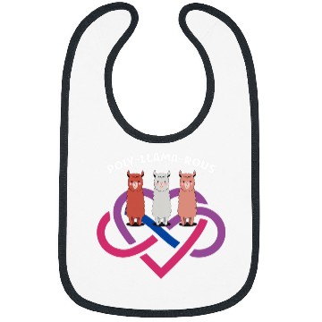 Discover Llama Pet PolyLlamaRous Funny Polyamory For Polyamorous Throuple 21 Bibs