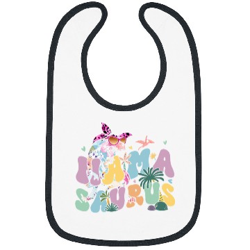 Discover Dinosaur Pet Mamasaurus rexs Mom Dinosaur Leopard Flower TRex Mama Saurus 16 Bibs