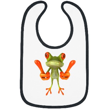 Discover Frog Pet cottagecore fairy grunge frog mens womens graphic Bibs