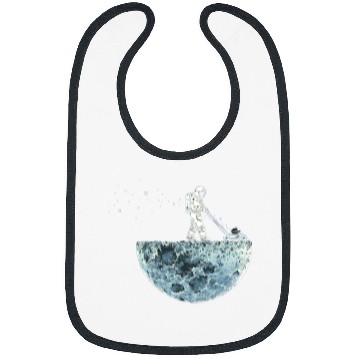 Discover Lawn Mower Fun Moon Lawnmower Galaxy Cosmos Regular Fit Bibs