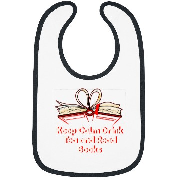 Discover Book Fun Drink Tea and Read Books Reading Bookworm Literature 5 Bibs