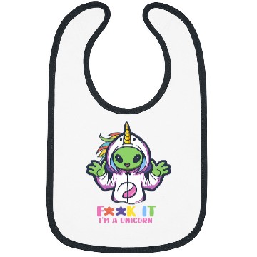 Discover Unicorn Pet Funny Alien Bibs