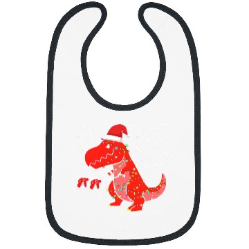 Discover Dinosaur Pet Fa Ra Ra Rawr Christmas Funny Dinosaur With xmass Hat Lights 2 Bibs