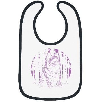 Discover Cairn Westie Yorkshire Terrier Purple Dog Lover Bibs
