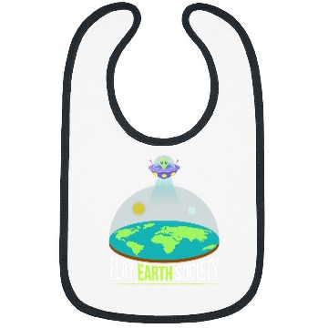 Discover Aliens UFO Funny Flat Earth Society 2Alien Bibs