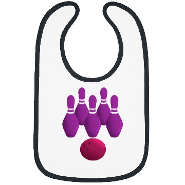 Discover Sport Bowling Purple Bowling Pins Ball Team Bibs