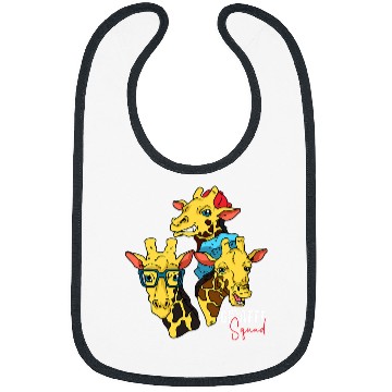 Discover Giraffe Pet Squad Bibs