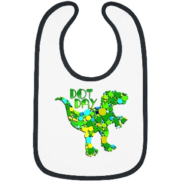Discover Dinosaur Pet Trex Polka Dot Pattern Happy Dot Day Lover 1 Bibs