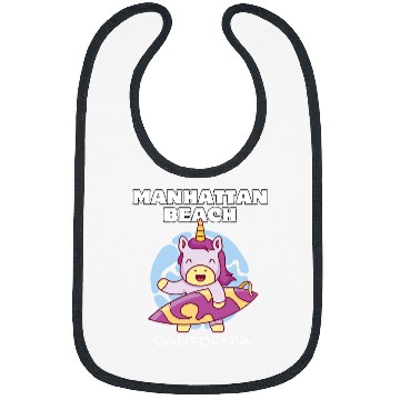 Discover Unicorn Pet MANHATTAN BEACH  Surf Retro Unicorn Surfing Bibs