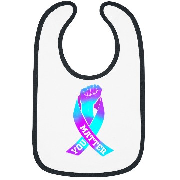 Discover suicides Prevention 988 You Matter Ribbon Bibs
