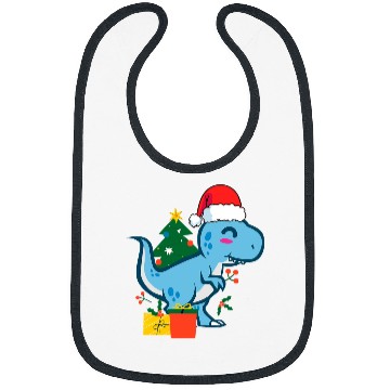 Discover Dinosaur Pet Cute TRex Tyrannosaurus rexs Dinosaur Santa Merry Christmas Bibs