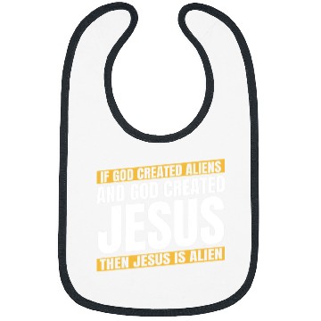 Discover Aliens UFO Funny Christianity Christian Bible 2Catholic Alien Jesus Bibs