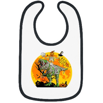 Discover Dinosaur Pet Skull Riding Mummy Dinosaur T rexs For Boys Kids Halloween 3 Bibs
