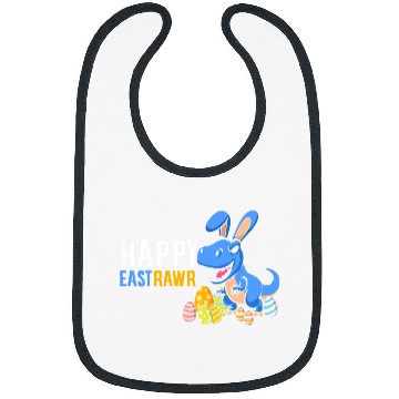 Discover Dinosaur Pet Cute Easter Dinosaur Dino Lover Bunny Easter Egg Hunter Kids Bibs