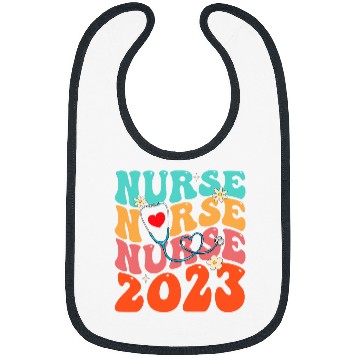Discover Cute Groovy Stethoscope nurses Life Nursing nurses Week 2 Bibs