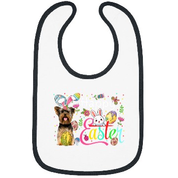 Discover Happy Easter Yorkshire Terrier Cosplay Bunny Chocolate Eggs Bibs