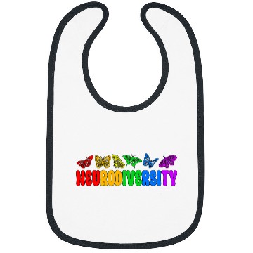 Discover Autism Puzzle Neurodiversity Butterflies Autism Neurodivergent Bibs