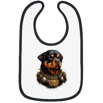 Discover Rottweiler Pet Baroque Renaissance Rottweiler Dog Portrait Bibs