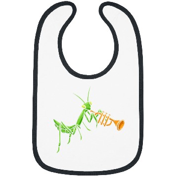 Discover Praying Mantis Violin Bug Catcher Musical Instrument Bibs