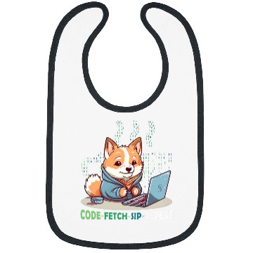 Discover Shiba Inu Pet Code Fetch Sip Repeat Coffee Binary Shiba Inu Programmer Bibs