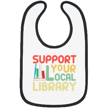 Discover Book Fun Funny Support Your Local Library Lover Book Nerd Bookworm Bibs