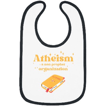 Discover Book Fun Atheism a non prophet Organization Funny Science Book Bible Bibs