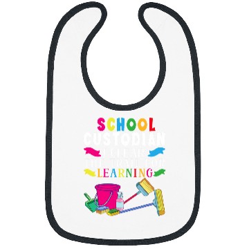 Discover School Custodian I Clear The Trail For Learning Appreciation 21 Bibs