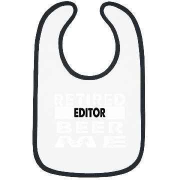 Discover Retired Editor Beer Me Retirement Gift Bibs