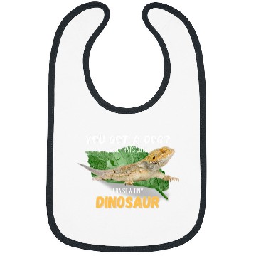 Discover Bearded Dragon Pet I Raised A Tiny Dinosaur Funny Bearded Dragon Animals Bibs