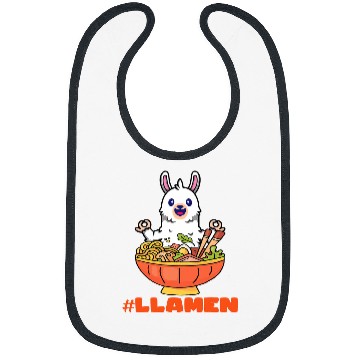 Discover Llama Pet Ramen Japanese Noodles Pho Bowl Anime Bibs